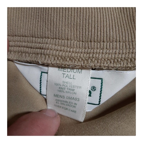 LL Bean Mens Medium Tall Golf Pullover Jacket Windstopper Weatherproof Sweater - Picture 2 of 8